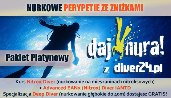 Pakiet Platynowy - Kurs Nitrox Diver, Advanced EANx (Nitrox) Diver IANTD + Deep Diver