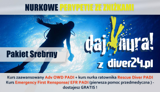 Pakiet Srebrny - Kurs Adv OWD, Rescue Diver + Emergency First Response